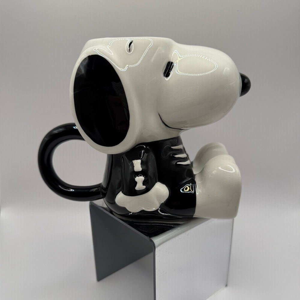 Skeleton Snoopy Ceramic Mug NWT